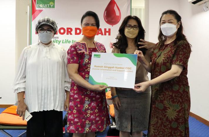  Equity Life Indonesia Adakan Kegiatan Donor Darah dan Serahkan Donasi Kepada CISC