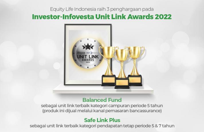  Equity Life Indonesia Raih 3 Penghargaan pada Investor-Infovesta Unit Link Awards 2022