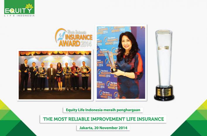  Equity Life Indonesia Tuai Prestasi dalam Bisnis Indonesia Insurance Award 2014