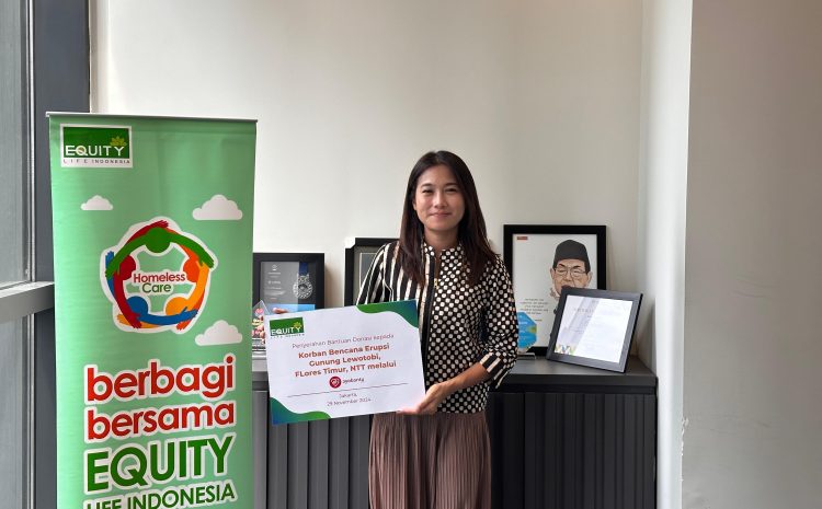  Equity Life Indonesia Berikan Bantuan Kepada Korban Bencana Erupsi Gunung Lewotobi melalui Ayobantu.com